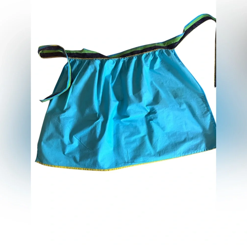Vintage Handmade Colorful Striped Kitchen Apron